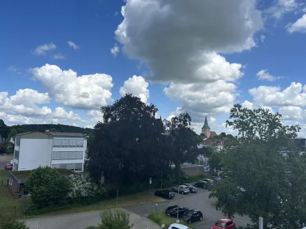 Blick auf Melle - Wohnung kaufen in Melle - Erstbezug! Neubau Penthouse-Maisonette in Melle-Mitte!