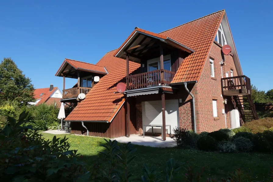 Hausansicht - Wohnung kaufen in Cuxhaven - Erdgeschosswohnung in Wald- und Strandnähe