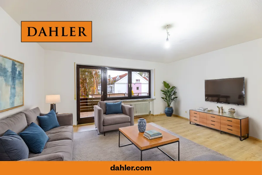 Mögliches Wohnzimmer - Wohnung kaufen in Erlangen / Alterlangen - !!! RESERVIERT !!! PERFEKT FÜR STADTGENIESSER: 2-ZIMMER-WOHNUNG MIT BALKON IN ERLANGENS BESTLAGE!