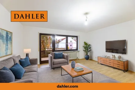 Mögliches Wohnzimmer - Wohnung kaufen in Erlangen / Alterlangen - PERFEKT FÜR STADTGENIESSER: 2-ZIMMER-WOHNUNG MIT BALKON IN ERLANGENS BESTLAGE!