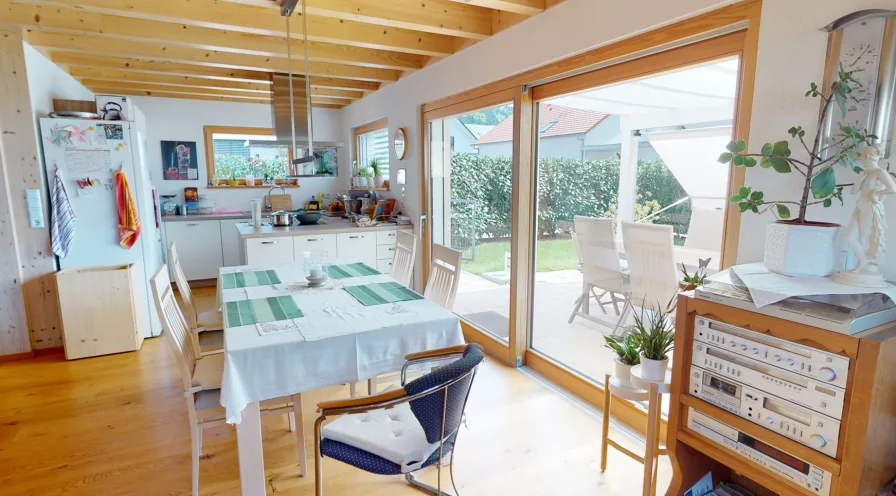 Ess-u. Kochbereich ist ideal dem Terrassenzugang zugeordnet - Haus kaufen in Haslach i.K. - Secret Sale!!! Das besondere Haus in Haslach