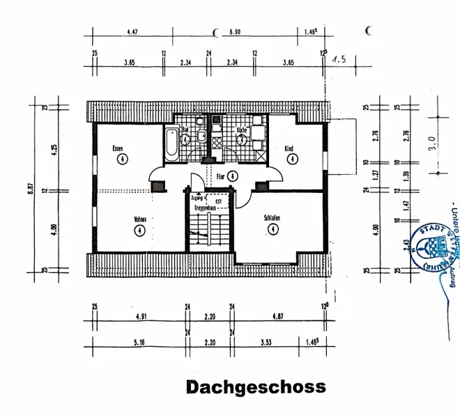 Grundriss Dachgeschoss