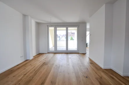 Wohn-/Essbereich - Wohnung kaufen in Stuttgart - Neubau-3-Zimmer Maisonette Wohnung mit Dachterrasse - B10