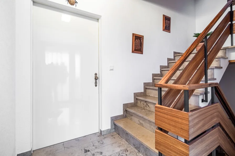 Separates Treppenhaus ermöglicht Vermietung im Obergeschoss