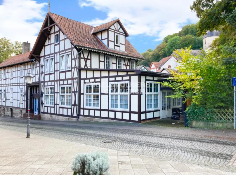 Außenansicht - Zinshaus/Renditeobjekt kaufen in Bad Sooden-Allendorf - Teilvermietetes Fachwerkensemble zu verkaufen