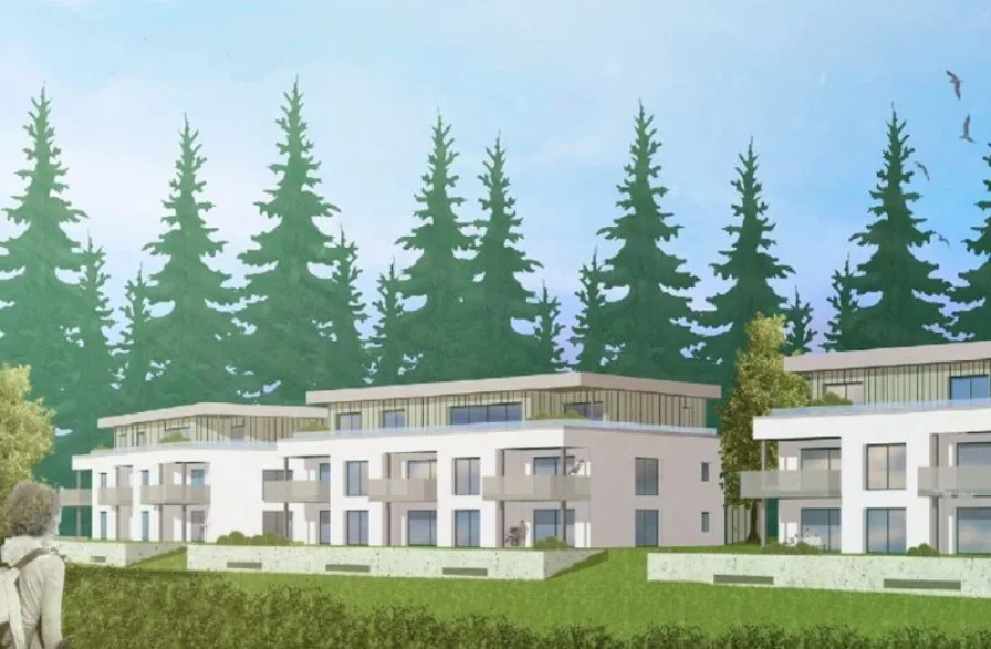 Bauprojekt "Am Wald 33/3" - Wohnung kaufen in Unterkirnach - Moderne 3,5-Zimmer-Neubau-Wohnung              Nachhaltiges Wohnen mit KFW 40-Standard!