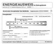 Auszug aus Energieausweis