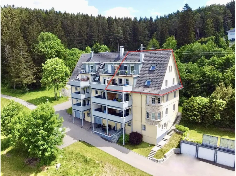 Außenansicht - Wohnung kaufen in Neufra - Neuwertige Maisonette-Wohnung mit herrlicher Aussicht