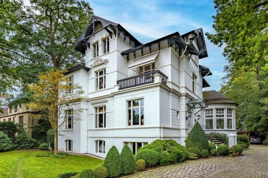 DJI_0353-HDR - Haus kaufen in Hamburg/Othmarschen - Repräsentative, historische Villa mit modernem Wohnkomfort in Toplage!