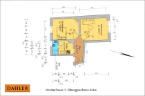 Grundriss Vorderhaus 1.OG links