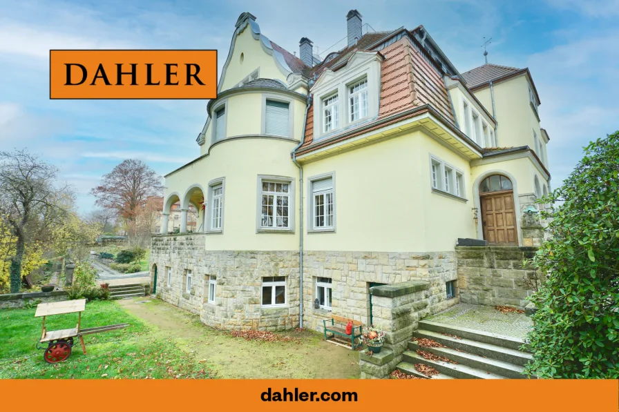 Titelbild - Haus kaufen in Dorfhain - Repräsentative Ellinger-Villa am Tharandter Wald sucht neuen Besitzer