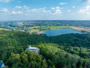 Blick auf Stausee