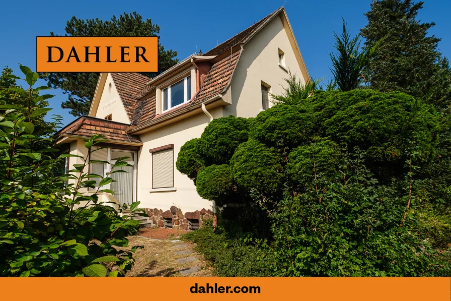 Titelbild Portale - Haus kaufen in Dresden / Oberwartha - Historische Einfamilienvilla mit schönem Grundstück in Oberwartha