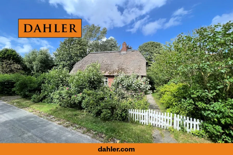 Ein Idyll - Haus kaufen in Oldsum - Ein reetgedecktes Idyll auf attraktivem Grundstück