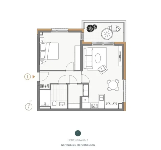 Wohnungsgrundriss Lebensraum 1