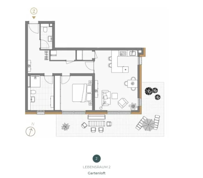 Wohnungsgrundriss Lebensraum 2