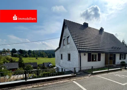 Hausansicht - Haus kaufen in Föritztal - Ihr neues Zuhause mit herrlichem Garten