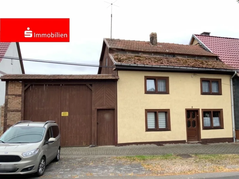 Straßenansicht - Haus kaufen in Bad Langensalza - PREISKNALLER in Thamsbrück