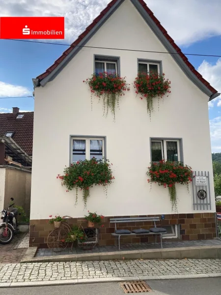 Frontansicht Straße - Haus kaufen in Kaulsdorf - Wohnen im Thüringer Wald