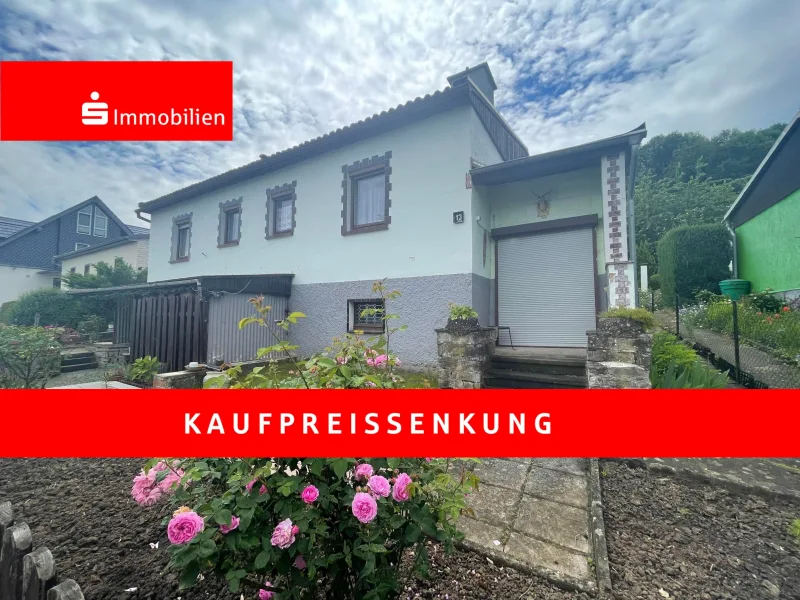 Straßenansicht - Haus kaufen in Nottertal-Heilinger Höhen - Schönes Einfamilienhaus in Schlotheim zu verkaufen