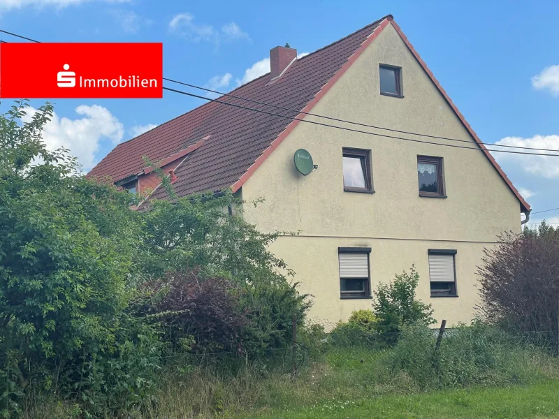 Strassenansicht - Haus kaufen in Mühlhausen - Schickes Einfamilienhaus in Seebach zu verkaufen