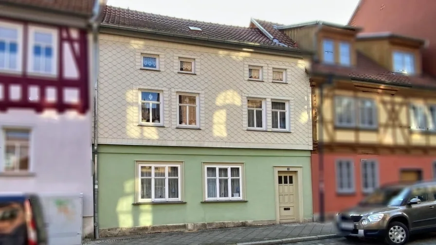 Frontansicht - Haus kaufen in Mühlhausen - Stadthaus mit Garten!!!