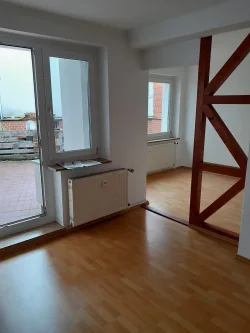 Wohn-und Schlafbereich - Wohnung mieten in Bad Langensalza - Start frei!! Erste eigene gemütliche Wohnung 