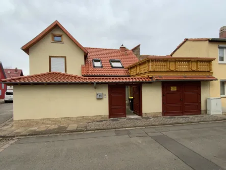 Frontansicht - Haus kaufen in Herbsleben - Modernes Einfamilienhaus in Herbsleben zu verkaufen