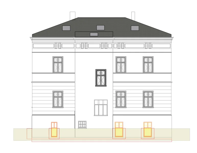 Ansicht Nordwest Planung