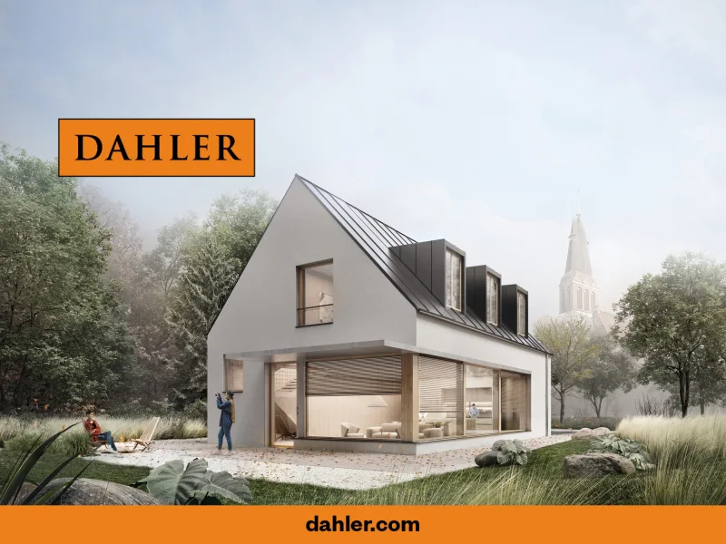 Titelbild - Grundstück kaufen in Potsdam / Bornim - Attraktives Baugrundstück für Ihr neues Traumhaus in Potsdam - Baugenehmigung ist vorhanden