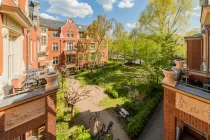 View of the green courtyard of honour