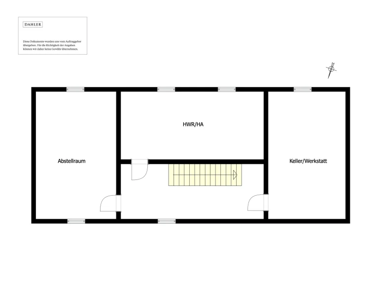 Grundriss EFH Untergeschoss