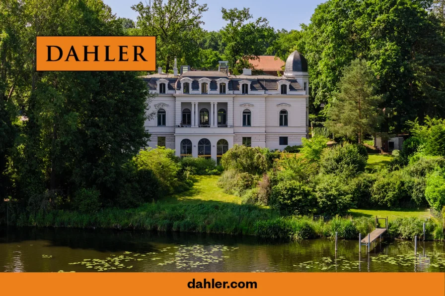 Hausansicht Wasserseite - Wohnung mieten in Potsdam / Babelsberg - Großartiges Penthouse mit einmaligem Panoramablick auf den Griebnitzsee - inklusive Bootsanleger