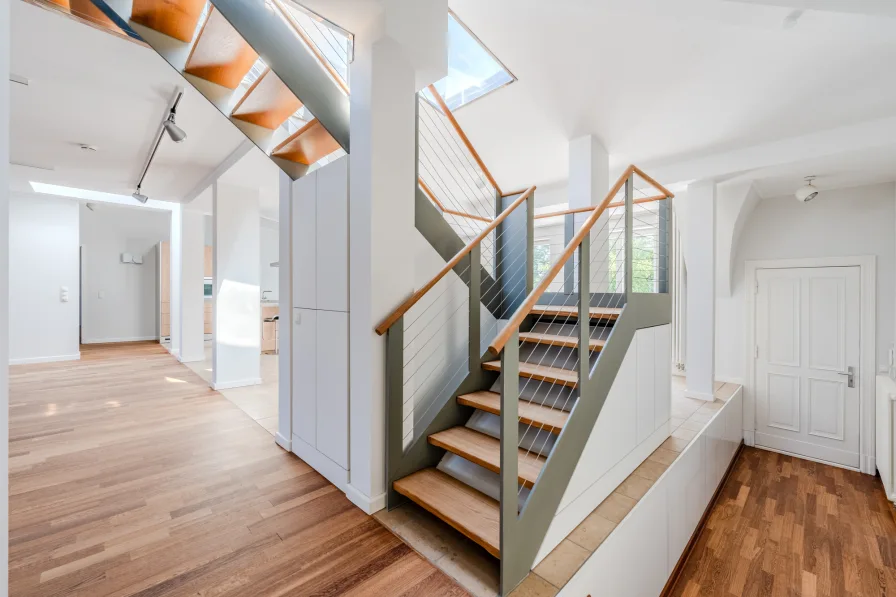 Stairs to the roof terrace