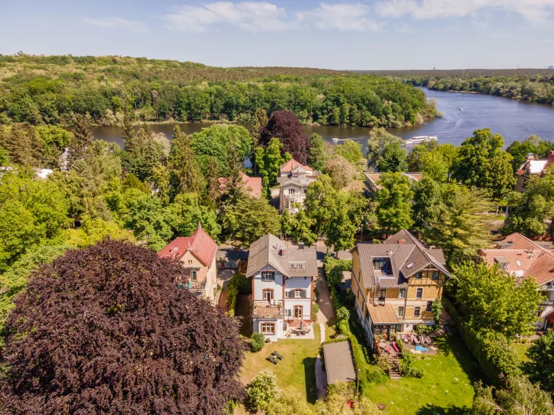 Aerial view of the water