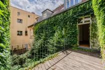 Balcony in green surroundings