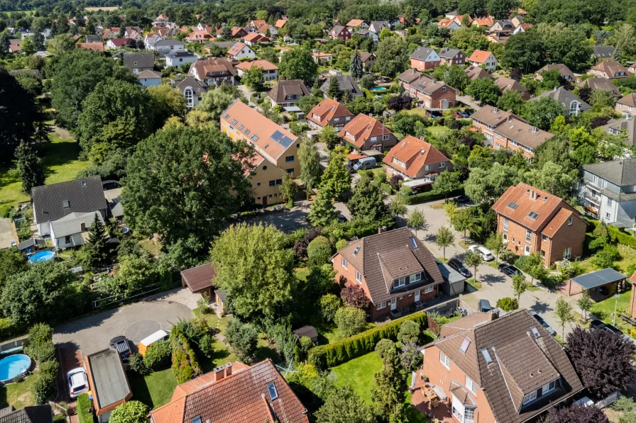 Bird's eye view of the surroundings