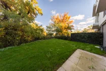 Private garden with water view