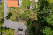 Aerial view of the construction field