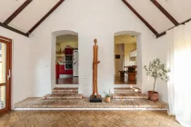 Passageway to the kitchen and dining room