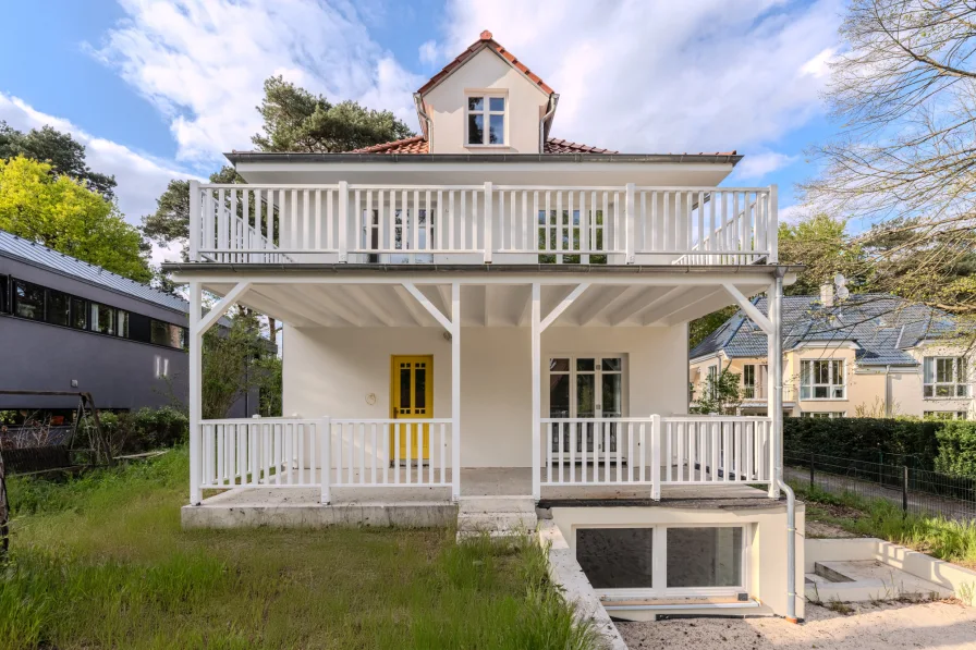 Front view of the house