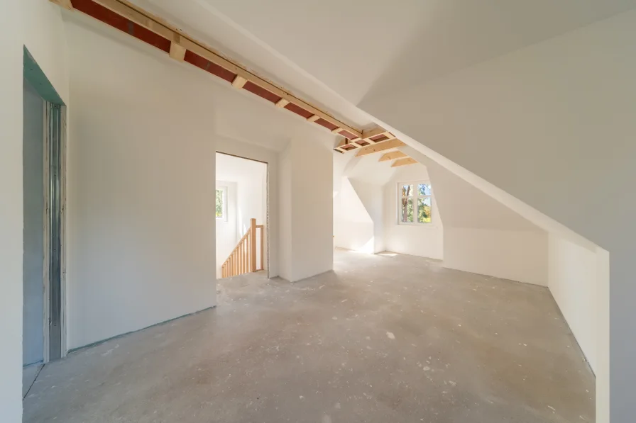 Master bedroom in the attic with bathroom en-suite