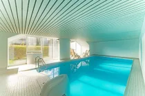 Gemeinschaftliche Poolanlage mit Sauna 