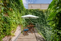 Balkon mit Visualisierung