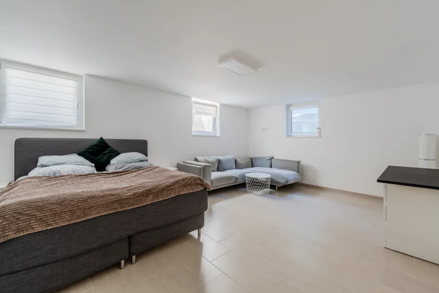 Guest room in the basement