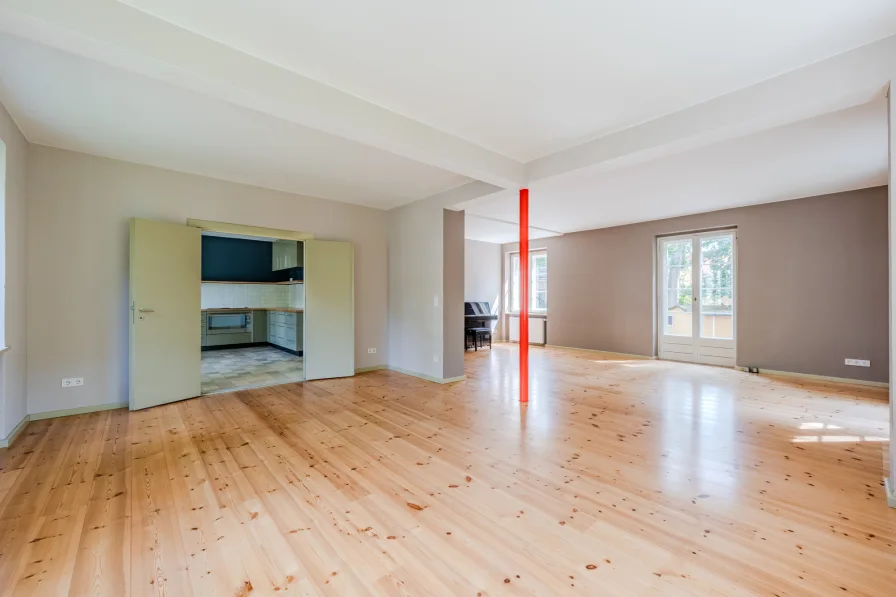 Dining area with kitchen