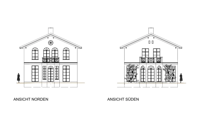 Planung Ansicht Norden & Süden