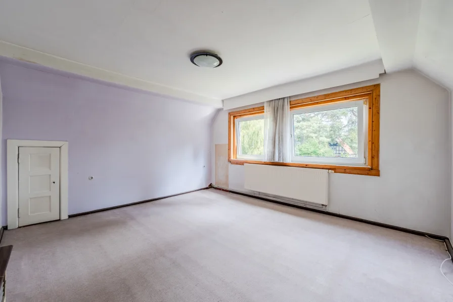 Large bedroom in the attic