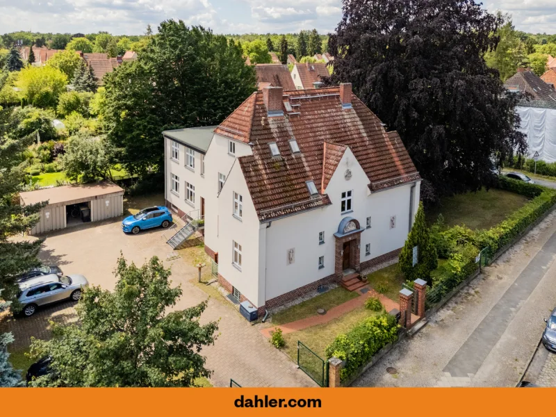 Außenansicht - Haus kaufen in Potsdam / West - Attraktives Wohn- und Geschäftshaus mit großem Grundstück in zentraler Lage der Siedlung "Sonnenland"