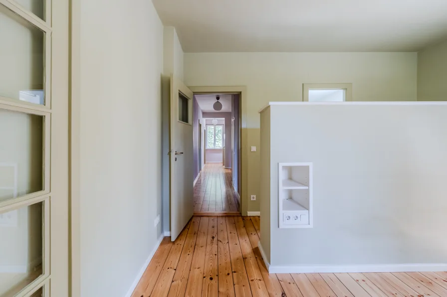 View of the upper floor corridor